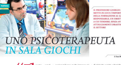 Uno psicoterapeuta in sala giochi