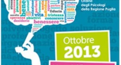 Settimanale Psicologo Bari : Mese del Benessere Psicologico in Puglia